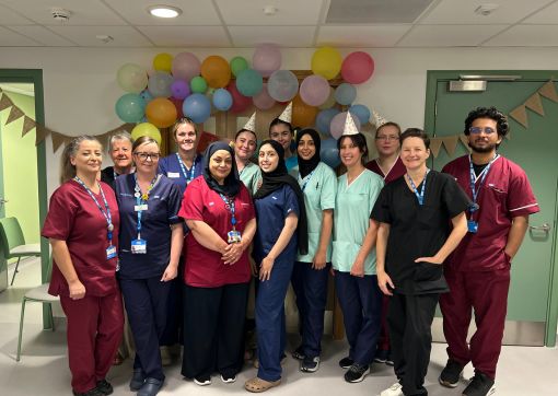 Colleagues celebrating the CDC's birthday