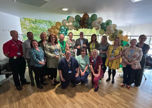 The ribbon cutting at the new Community Diagnostic Centre