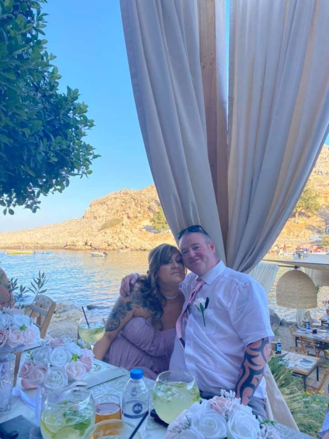 Heather Dawson with her husband Nathan