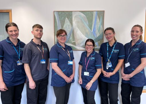 The Community Dietetics Team: Megan King, James Kitchen, Nicky Murphy, Lisa Green, Sheryl Sutcliffe, Rachel Raif