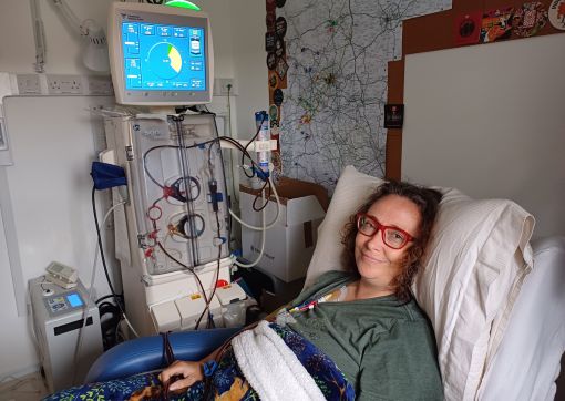 Lisa on haemodialysis