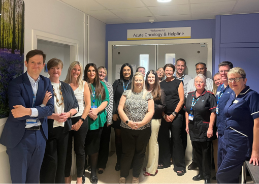 A shot of people attending the official opening