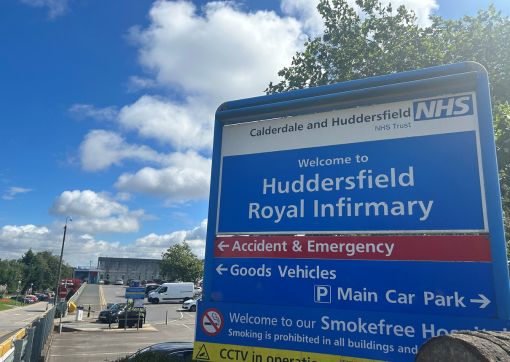 Huddersfield Royal Infirmary sign