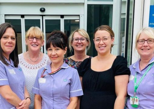 From left to right - Julia Folan, Christine Kershaw, Joanne Llewellyn, Melanie Matthews, Aimee Brook and Lesley Walker