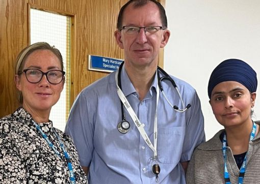 Team TB - Mary Hardcastle, Dr Nicholas Scriven and Manjinder Kaur