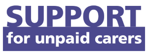 The Support for Unpaid Carers' logo in purple