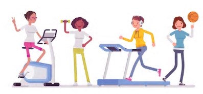 image of people exercises