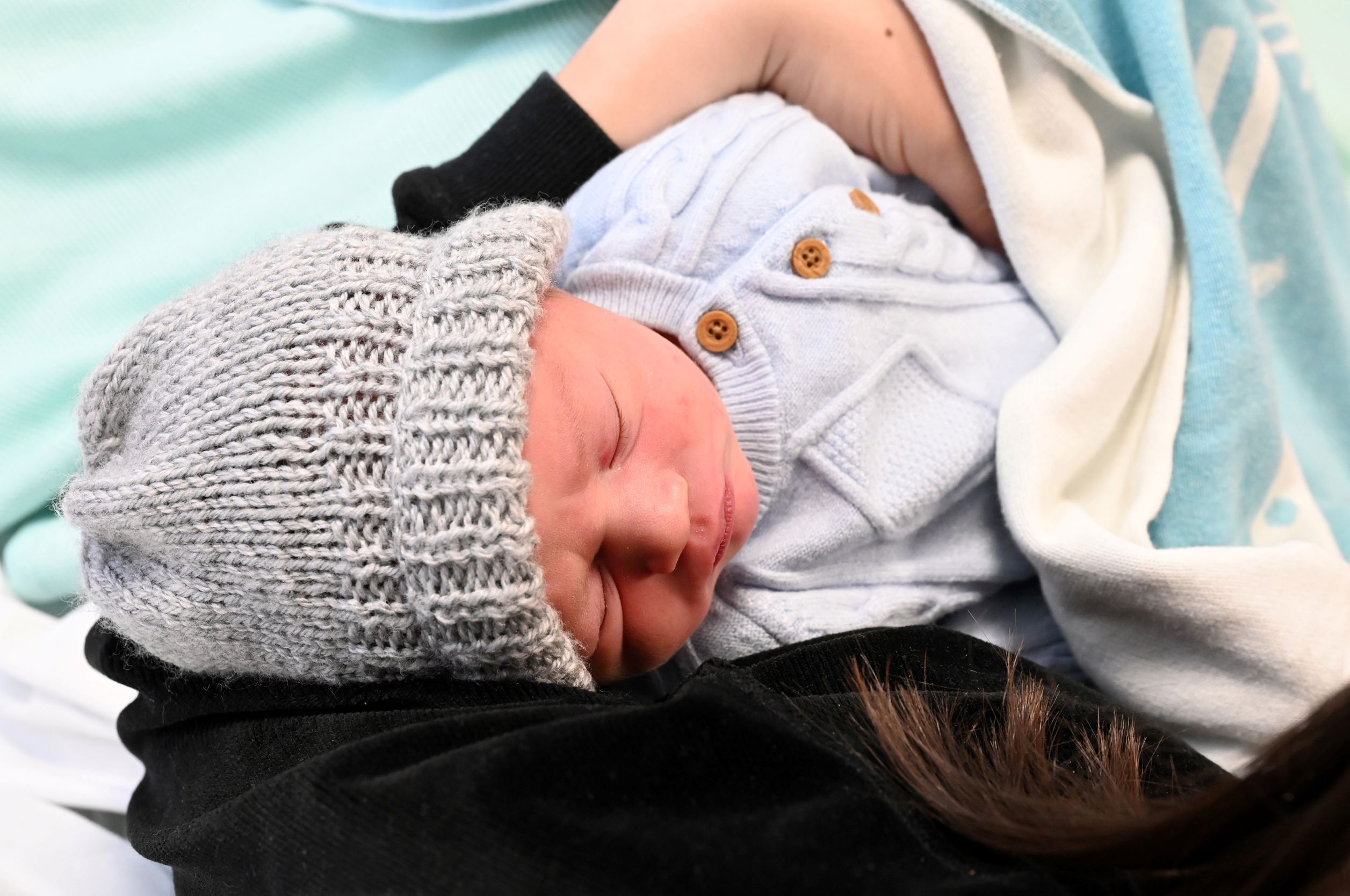 Baby Marcus Briggs - just four hours old