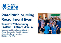 Pop and see us at our special Children's Nursing event on 25th February 2023.