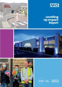 A screenshot of the front of the report showing various images of our hospital