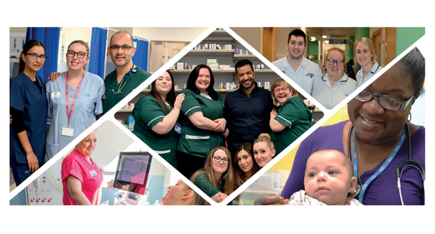 A selection of images of various staff groups and colleagues