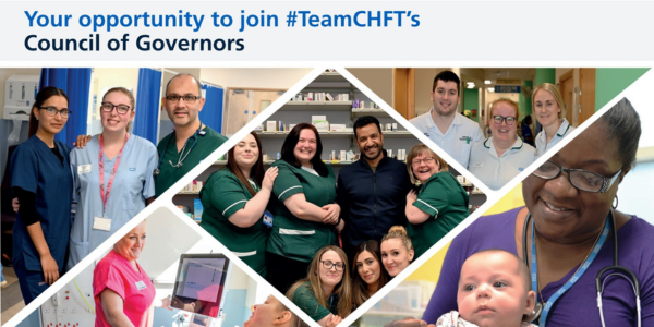 Selection of images of various groups of CHFT staff