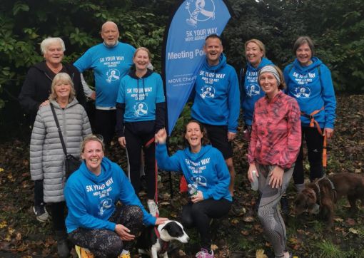 One of the groups during a parkrun event