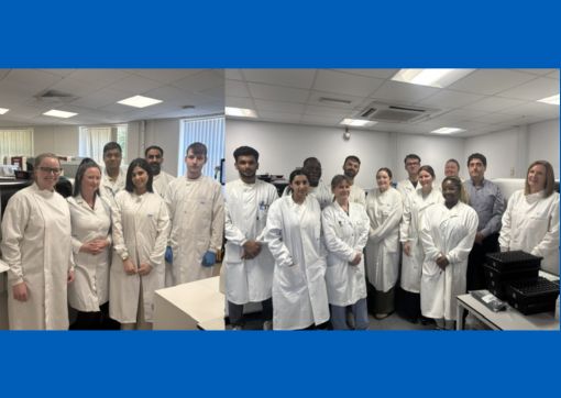 A photo of the biochemistry team