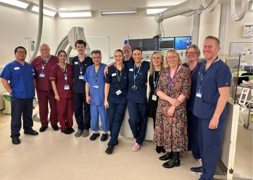 Staff from the Cardiology Angiography service
