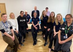 Our new student nurses and allied healthcare professionals (AHPs) from Huddersfield University, who have joined us today in a new programme of digital placements