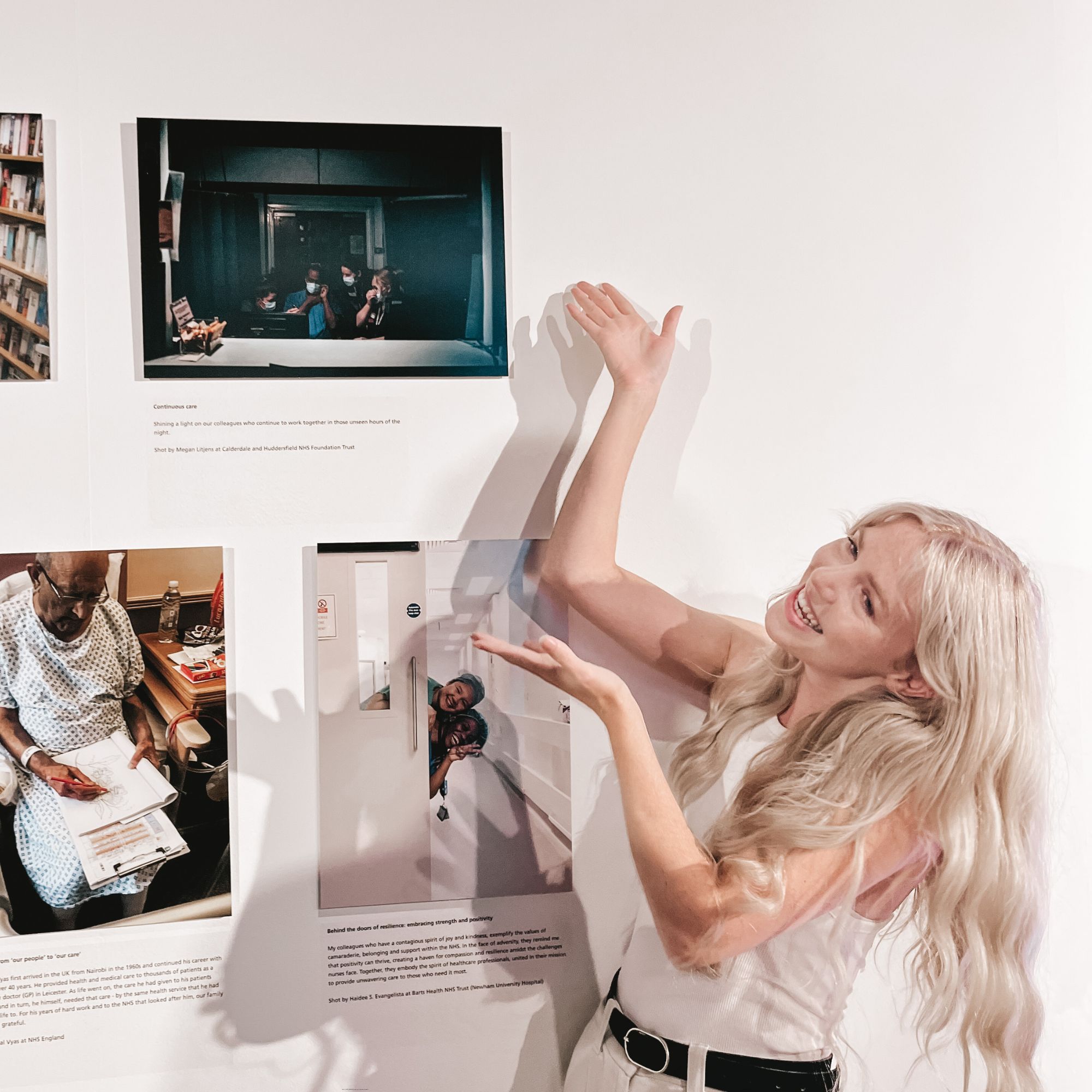 Megan's photograph displayed in Fujifilm's house of photography
