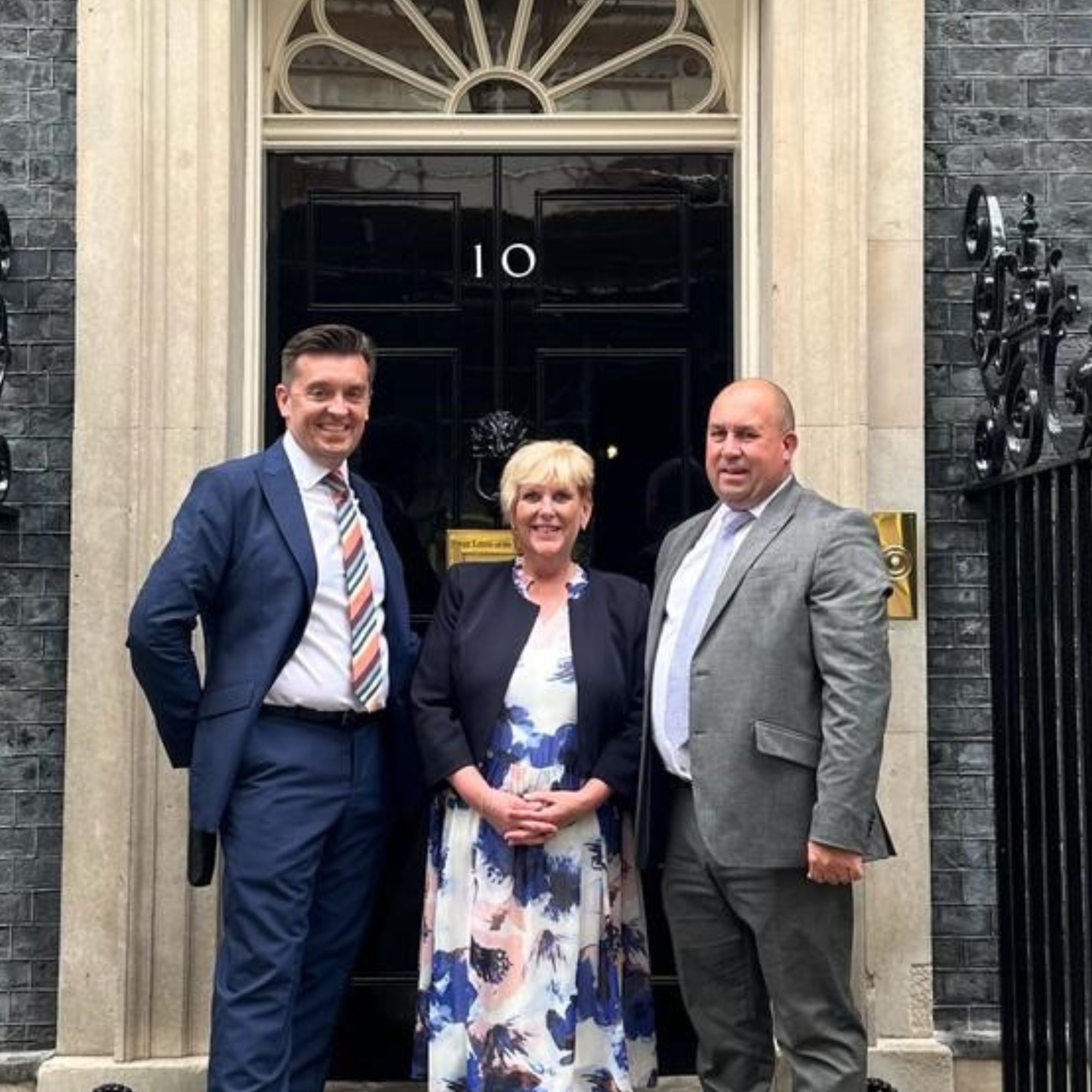 Graham, Mary and Mark at Number 10
