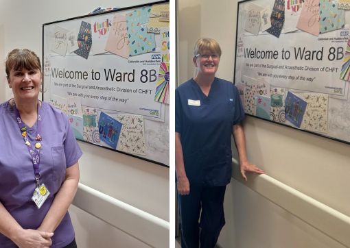 Left to right Christine and Adele