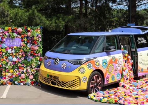 A photo of the Prestige Flower van at another event