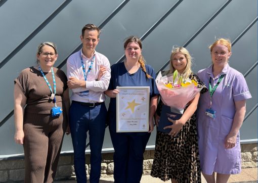 From left to right: Liane King, Rob Aitchison, Katie Allinson, Leanne Grice and Katie Sumpton