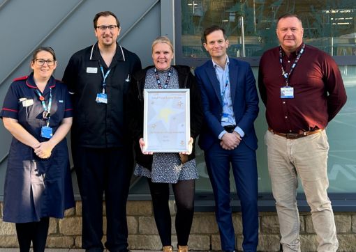 From left to right: Liane King, Tom Ladlow, Vicki Dyson, Rob Aitchison and Jason Bushby