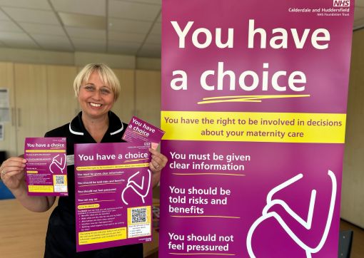 Michelle Jones with a few of the campaigns resources including posters and leaflets