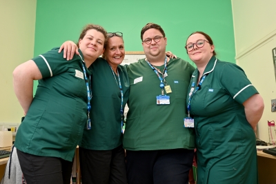 Some of our Discharge Co-ordinators smiling as a group