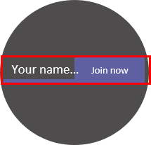 A field to enter your name and next to it a join now button.