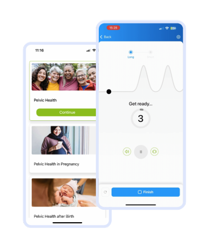 getUBetter app screens inside a phone outline.
