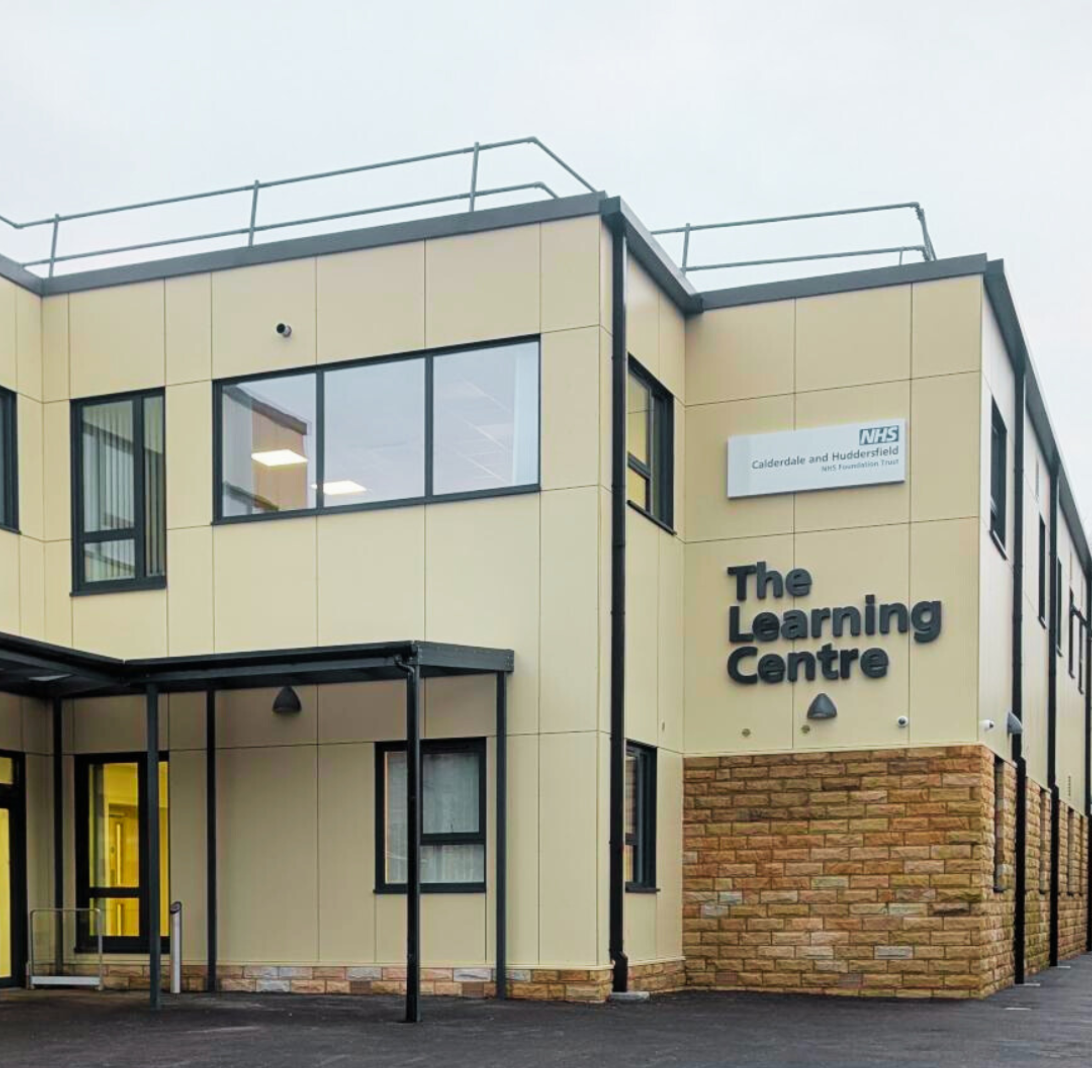A photo of the front of the Learning Centre building.