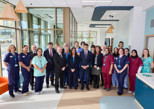 A group photo of attendees at the official opening of Southgate Community Diagnostic Centre 