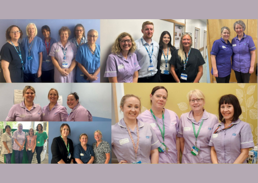 A selection of images showing some of our teams who support our cancer patients