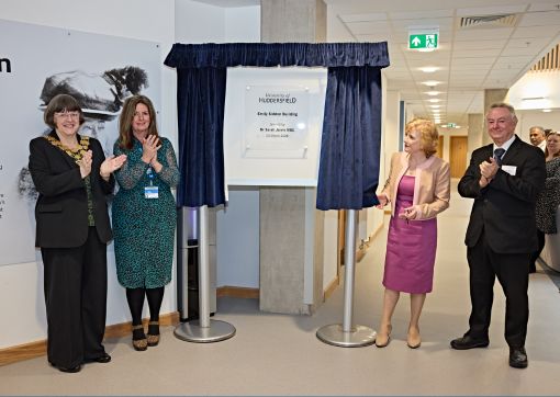 The unveiling of the plaque