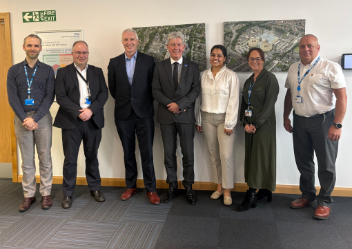 Some of the team pictured during the accreditation