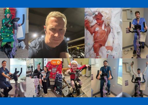 Just a small selection of images shared by the NICU team on their Facebook page of staff and family members helping with the challenge