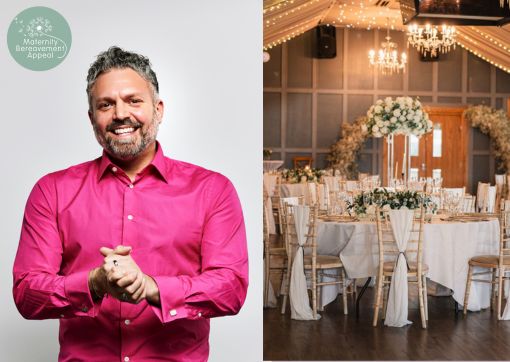 Matt Jameson left and a photo of the Moorlands ready for a wedding 