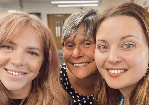 Image of our communications team colleagues: Megan, Jacqui and Amy
